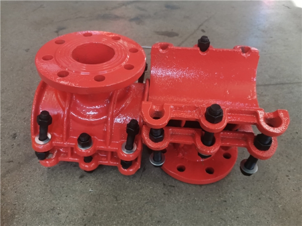 鑄鐵管用法蘭馬鞍三通